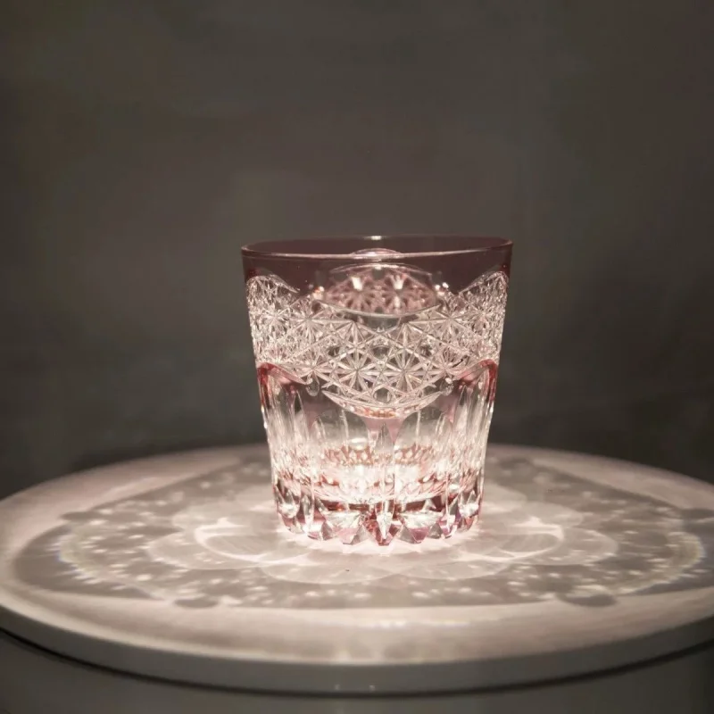 Edo Kiriko Whisky Cup Dawn First Light Japan Royal Exclusive Deep Engrave Crystal Glass High End Gift Liquor Wine Brandy Snifter