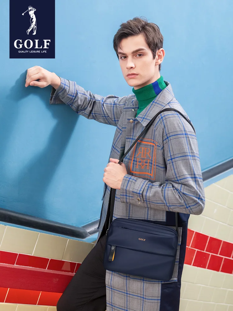 

Golf Messenger Bag Men's bag Single Shoulder bag Men's bag Oxford Cloth Horizontal Casual Canvas bag Nylon Backpack Tide Brand