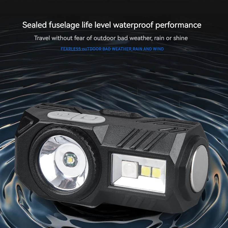 Rechargeable LED Sensor Headlamp Head Flashlight Camping Head Light Portable Built in 18650 Battery Fishing Head Torch