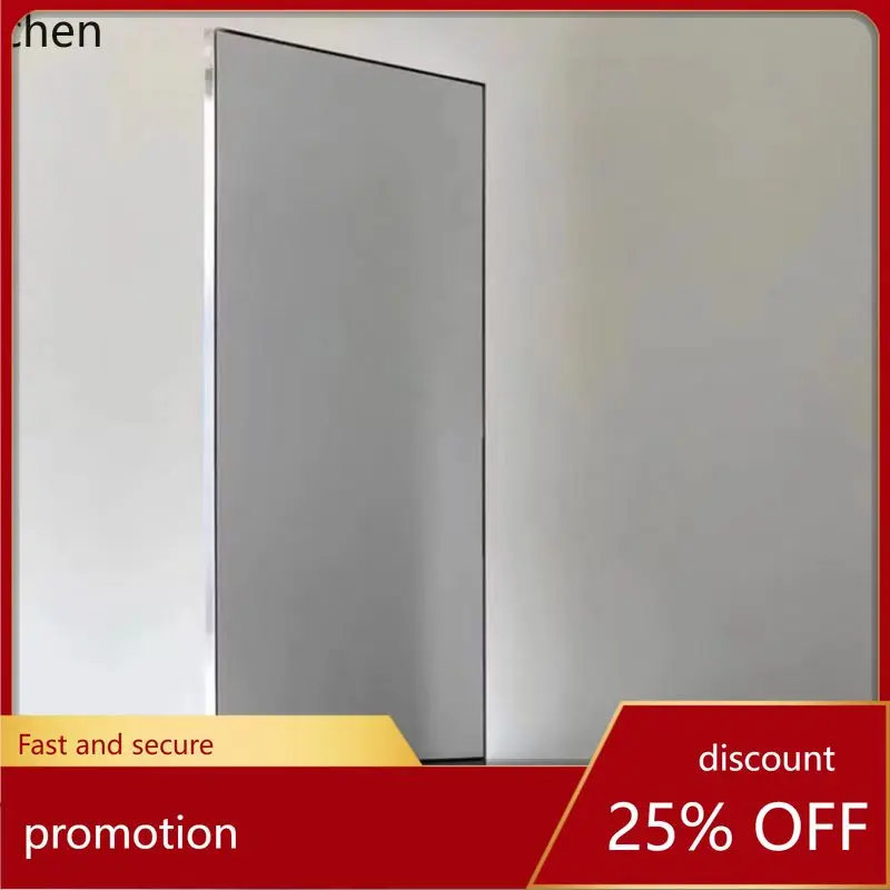CZ Clothing Store Mirror Stainless Steel Frame Floor Standing with Wheels Movable Dressing Mirror Home Beauty Dance Mirror