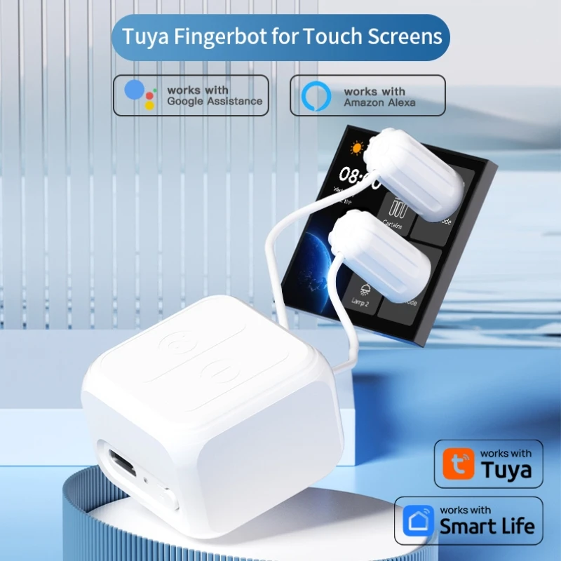 Tuya Fingerbot for Touch Screens Smart Life BLE Wireless Touch Switch Robot Remoter Work With Alexa Google Home Voice Assitant