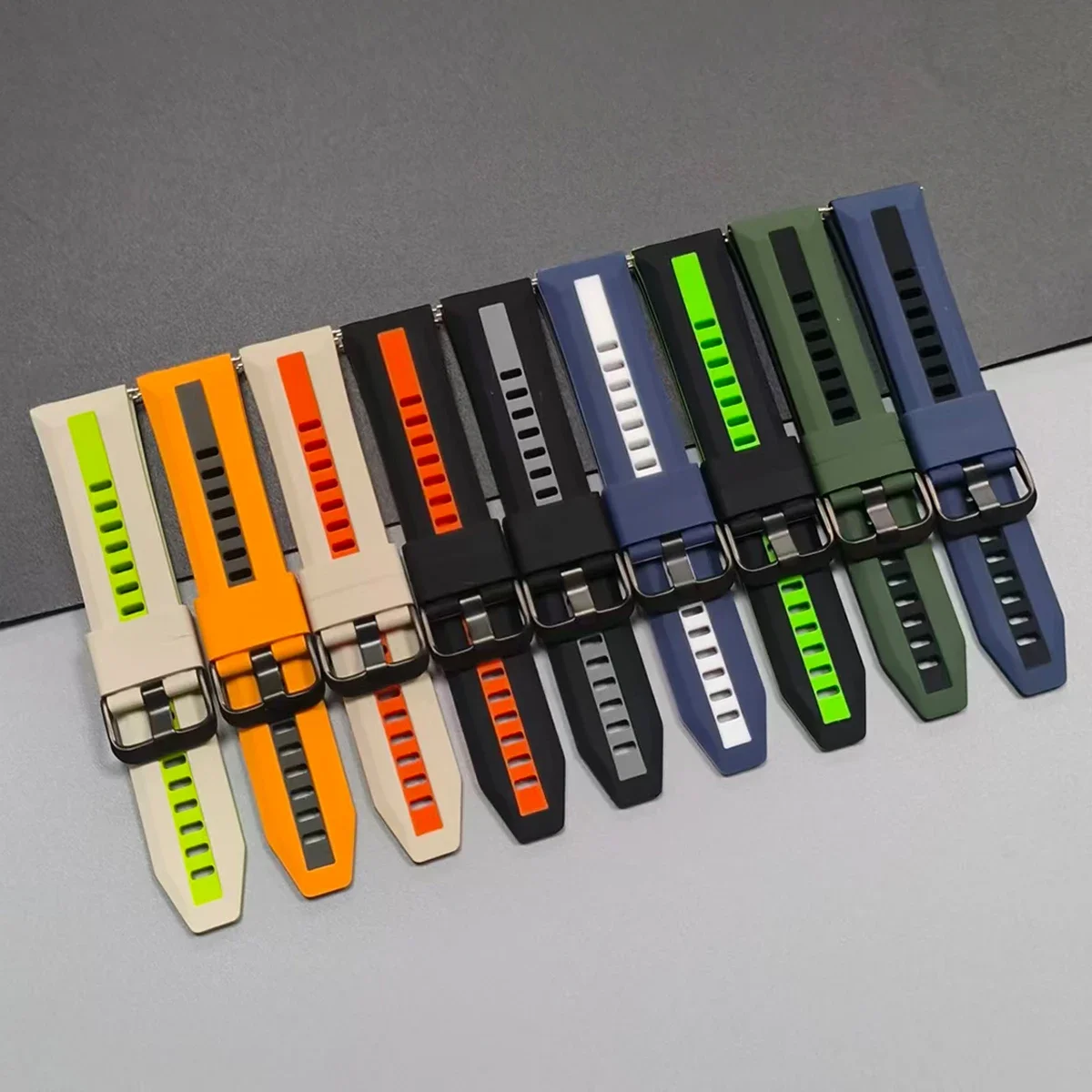Bands For HUAWEI WATCH GT 7Pro 22mm Watch Strap for GT Runner 2/GT 7 6 5 4 3 2 46mm/Watch 5 4 3 Pro Silicone Band Sport Bracelet