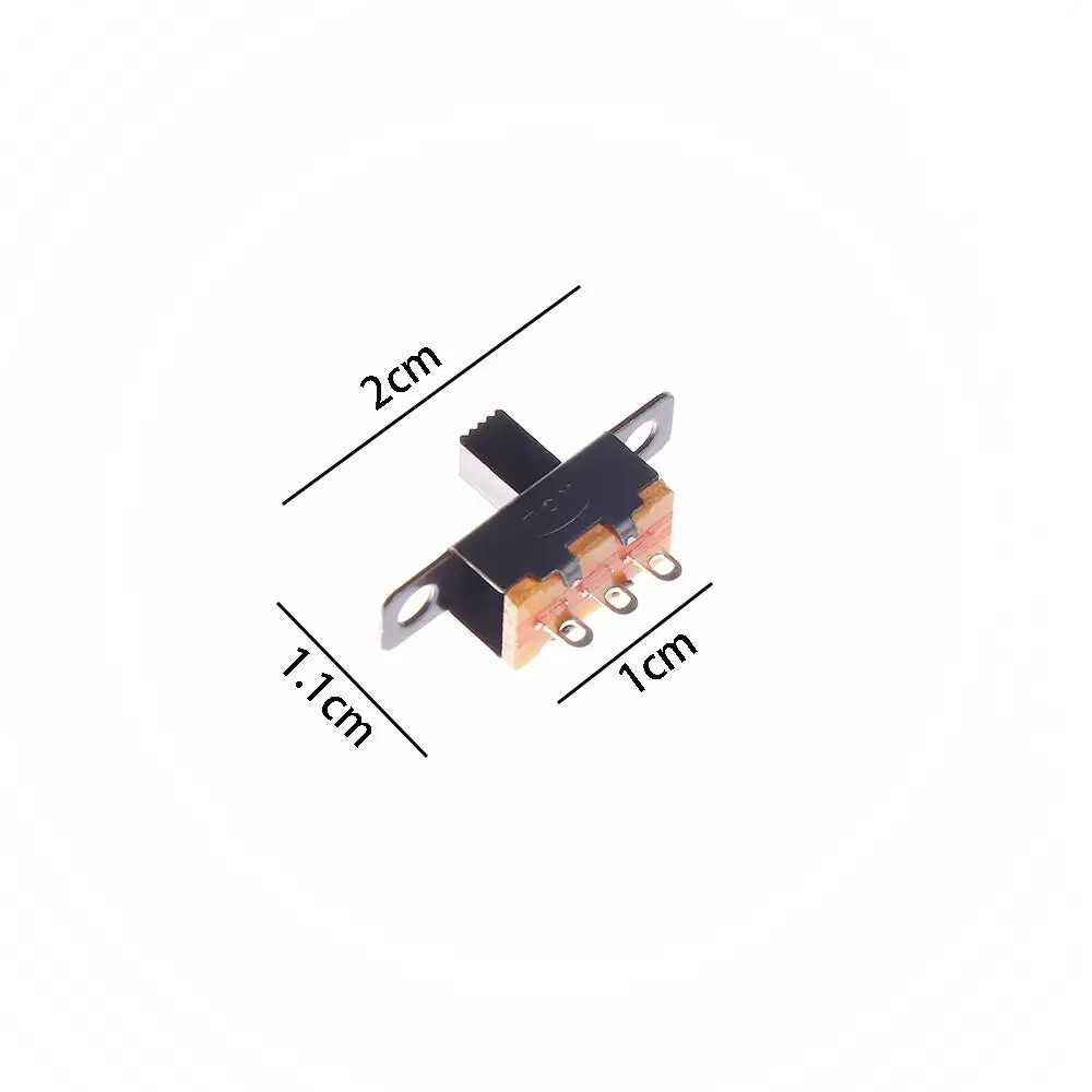 DIY Power Durable Miniature Slide Black SPDT ON-Off Switch Electrical Component Switches Toggle