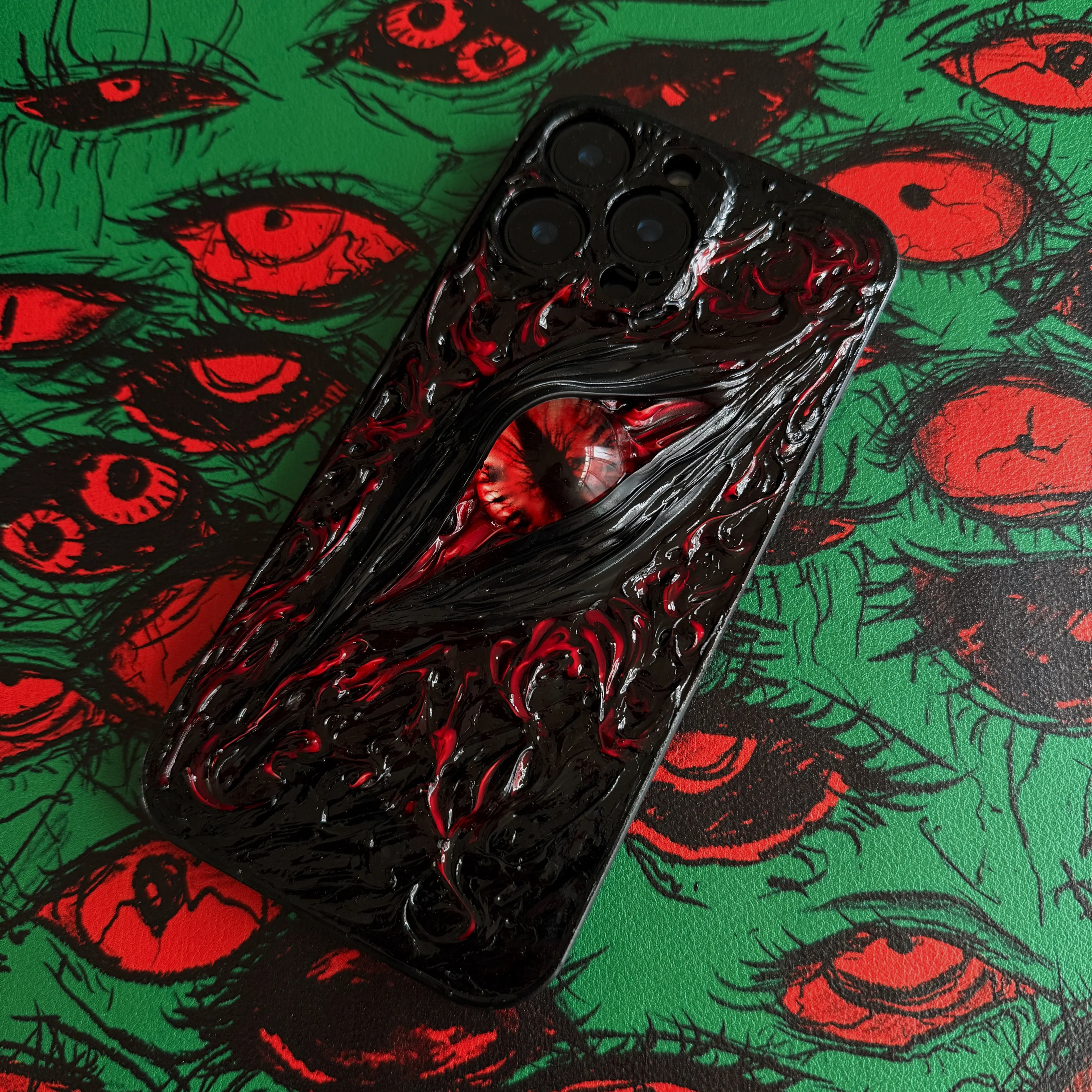 

4052 Custom Handmade Full Coverage Gothic Dark Style Phone Case iPhone Huawei Xiaomi Premium Protection Shockproof Anti-Scratch