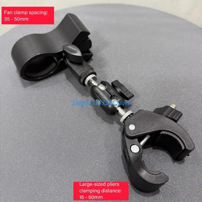G88D 360 Degree Rotatable Ball Head Clamp Holder Clip for Better Adjustment in Live Streaming Music Production