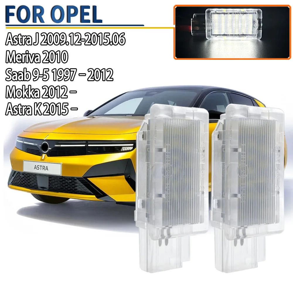 1/2Pcs Car Rear Trunk Cargo Lamps white For Opel Astra J Meriva Astra K Mokka Saab 9-5 LED Luggage Compartment Lights Assembly