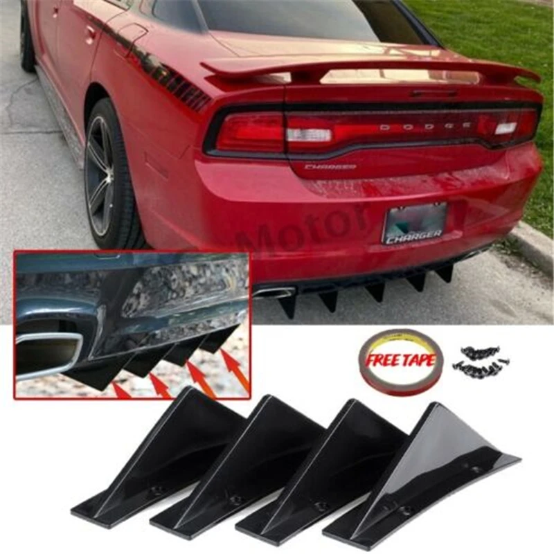 

4PCS Car Rear Bumper Diffuser for Hyundai ix25 Accent Brio Verna Solaris /for Kia K2 Rio Soul KX3