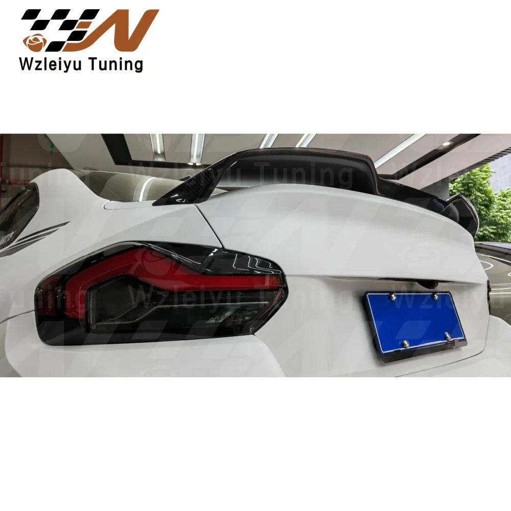 

Wzleiyu Style Dry Carbon Fiber Rear Trunk Spoiler Wing Fit For BMW G87 G42 M2 M240i 2023 High Quality Fitment