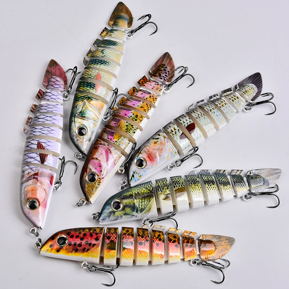 Señuelo swimbait hundimiento lento WALK FISH – Anzuelo triple - imagen 3