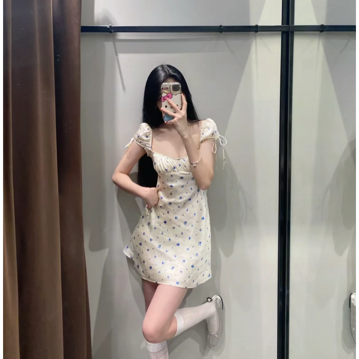 صيف جديد المرأة ساحة طوق ort Sve الأزهار طباعة الحرير الساتان ort دكتور ألياف البوليستر 00% Dr 307303