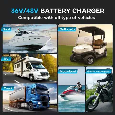 10 best sales गोल्फ कार्ट चार्जर - №3