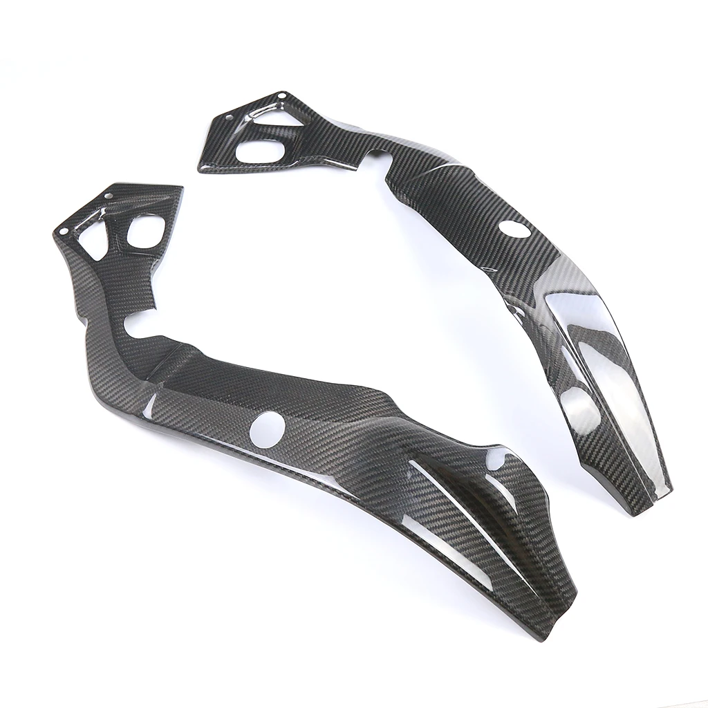 3K Pure Dry Carbon Fiber Side Frame Panel Protective Cover Spoilers Motorcycle Accessories For  BMW S1000RR S1000 RR 2015-2018