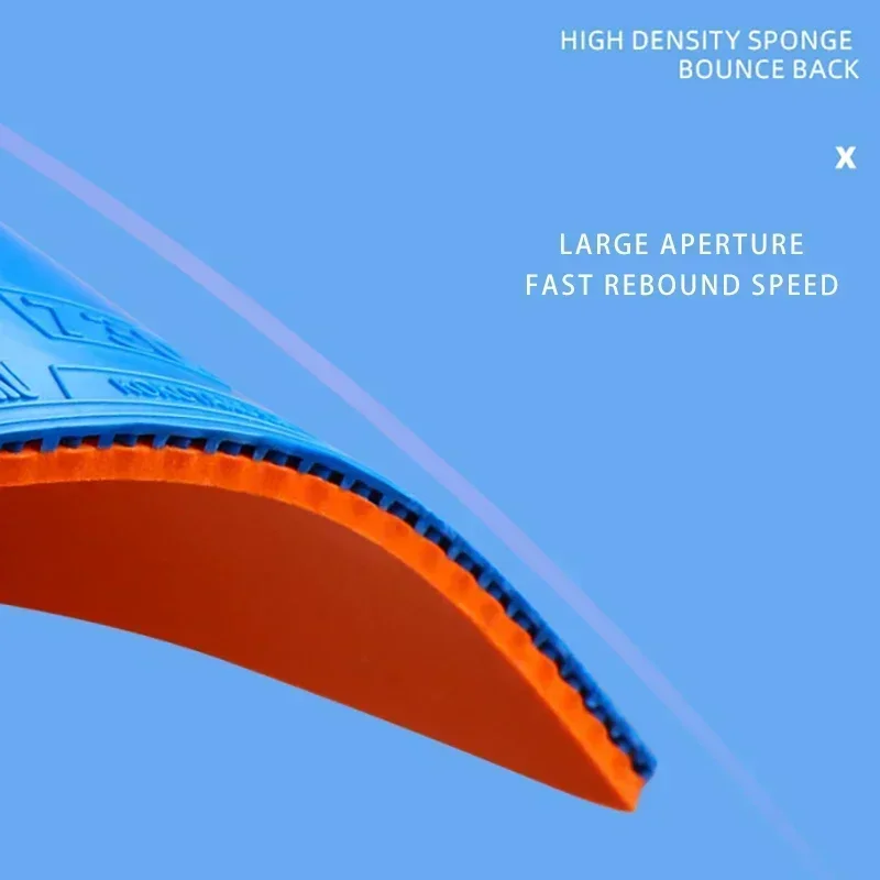 KOKUTAKO الملونة النيون 730 تنس الطاولة المطاط ورقة البثور في حلقة لا لزجة هجوم سريع الوردي الأرجواني الأخضر بينغ بونغ المطاط