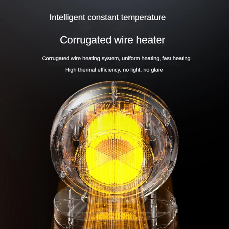 가정용 휴대용 전기 선풍기 히터, 데스크톱 사무실 거실 침실용, PTC 세라믹 급속 가열, EU 플러그, 사용하기 쉬움