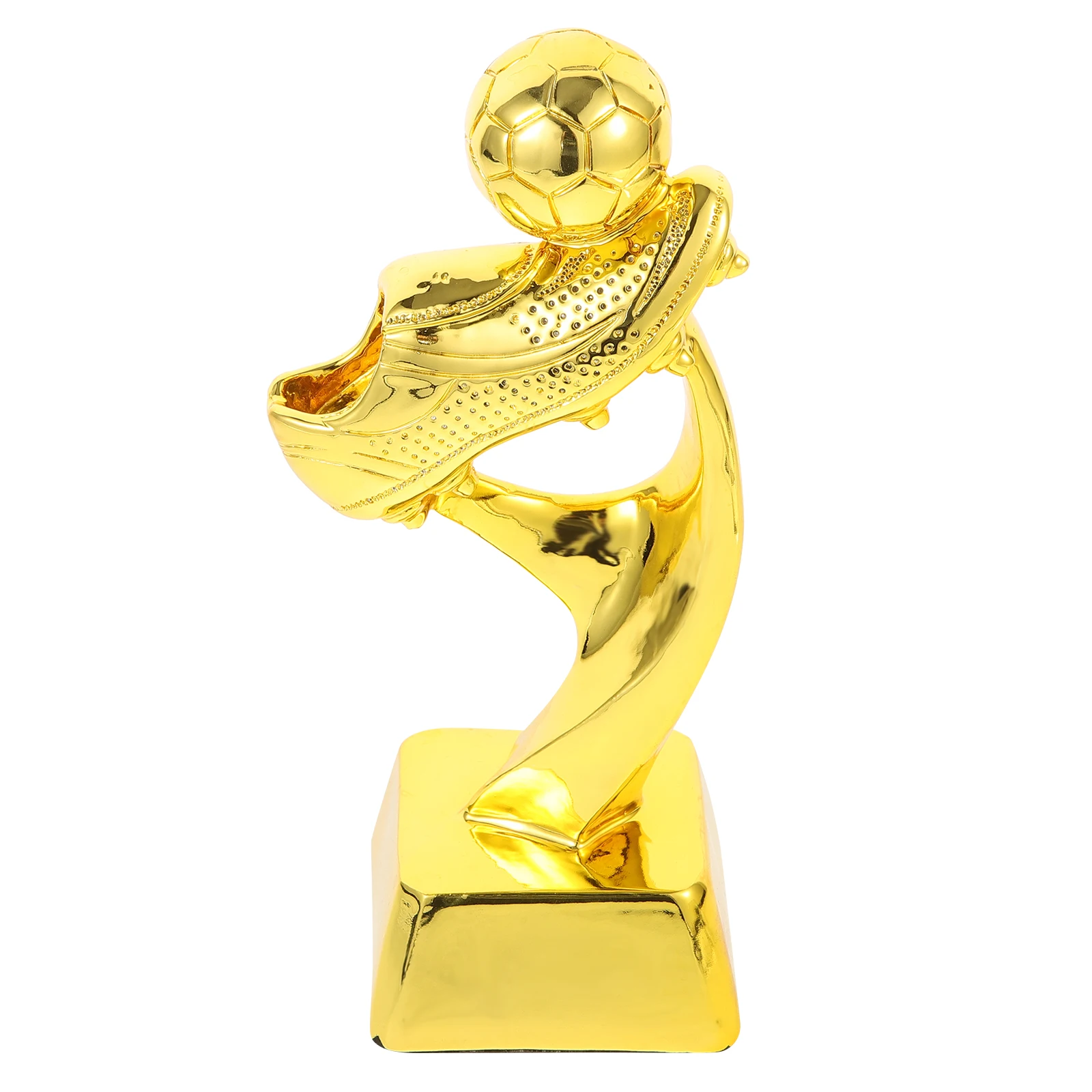 

Football Trophy Kids Award Portable Trophies for Reward Winner School Plastic Trophy Small Size Shiny Plating Honor