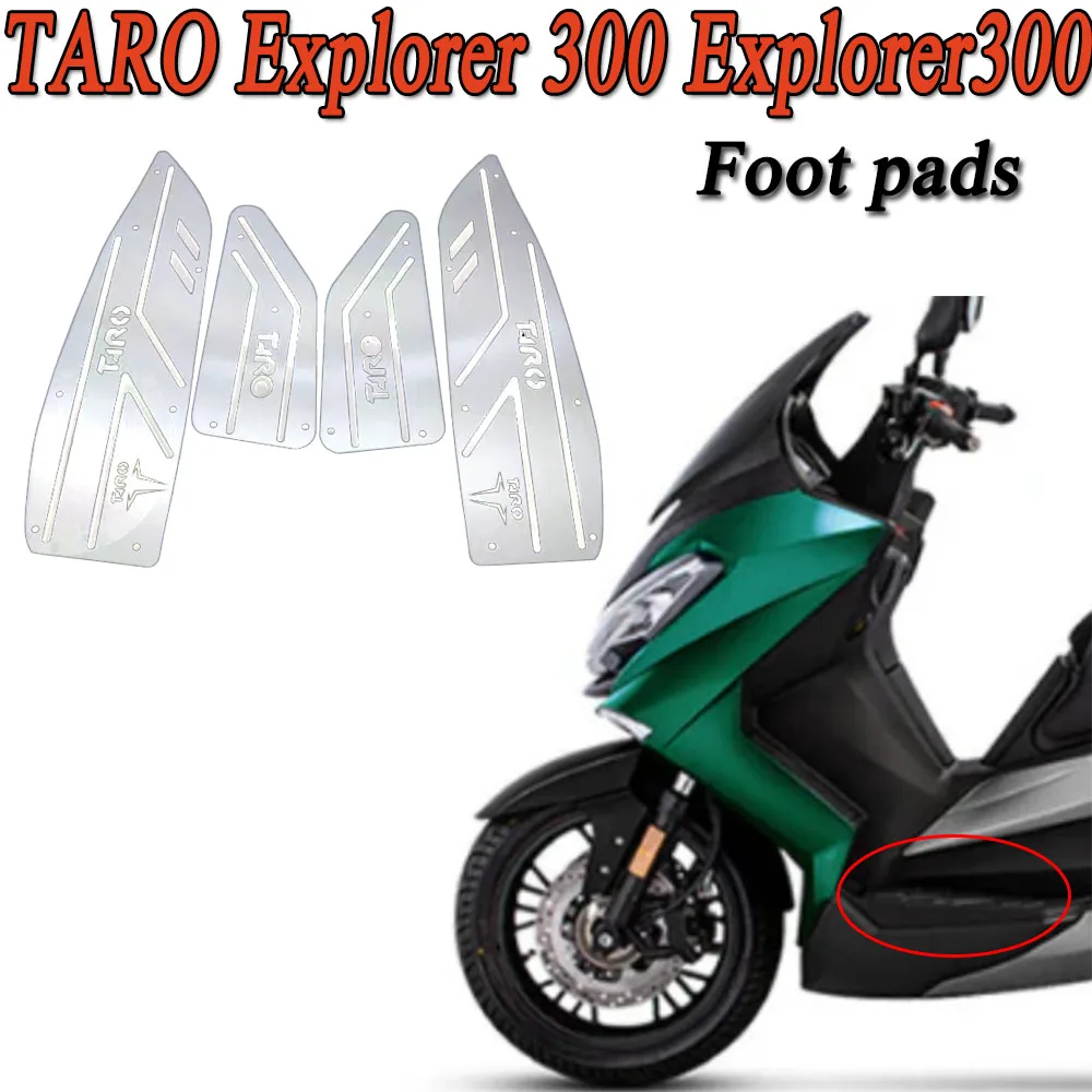 Dla TARO Explorer 300 Explorer 300 Explorer 300 Explorer zmodyfikowane pedały podnóżki ze stali nierdzewnej pedały do skuterów szczotkowane płyty stalowe stopy