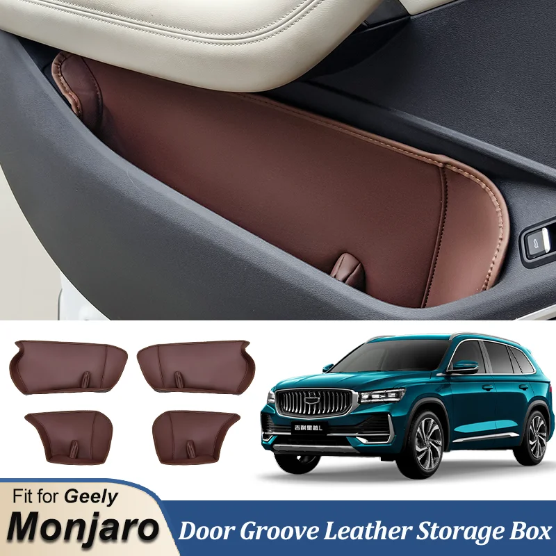 LINNUNU adatto per Kx11 GEELY Monjaro Manjaro Xingyue L porta dell\'auto bracciolo interno maniglia porta multifunzionale scatola di immagazzinaggio