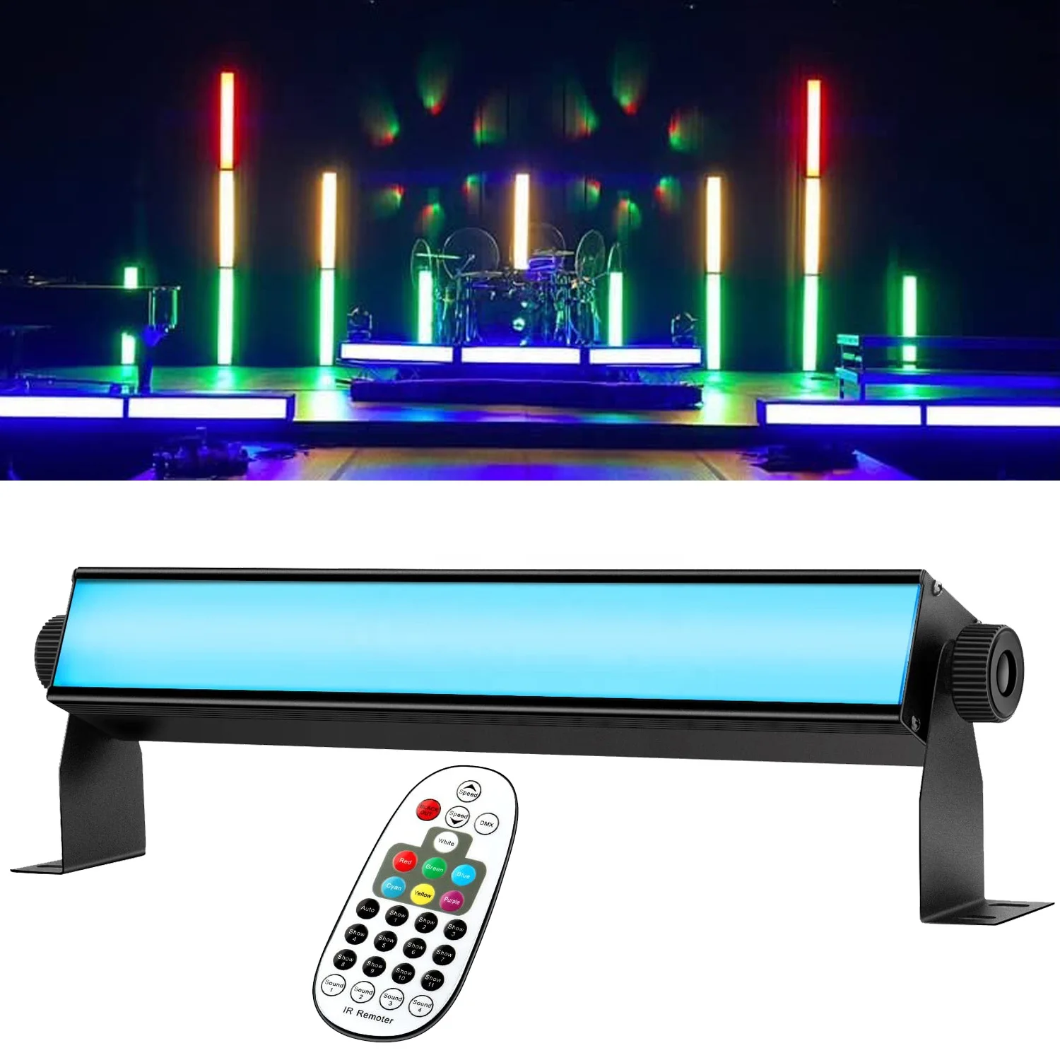 

25W DMX Remote Control RGB LED Wall Wash Light Bar Colorful Linear Atmosphere Light bar Dimmable Color Stage Landscape Lighting