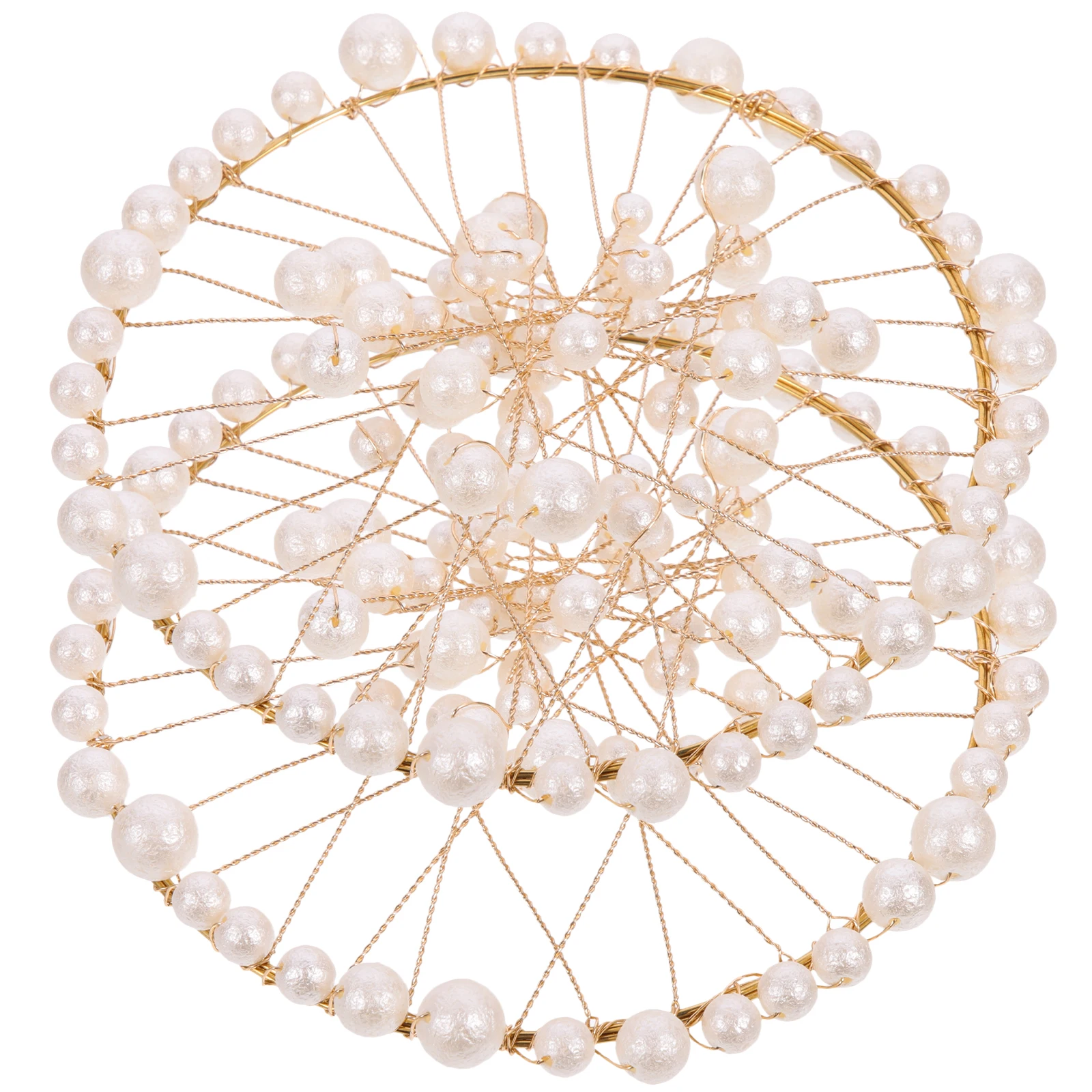 

Premium Pearl Circle Photo Props Jewelry Nail Art Photography Decorative Round Fishing Backdrop Accessory for Wedding