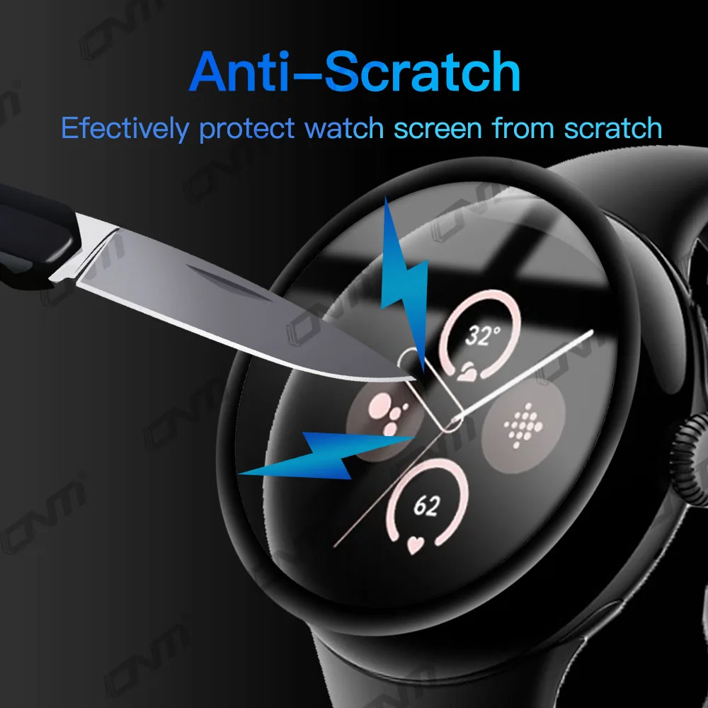 Protector de pantalla para Google Pixel Watch 3 41 mm 45 mm HD Película protectora antiarañazos de cobertura total para reloj inteligente (no vidrio)