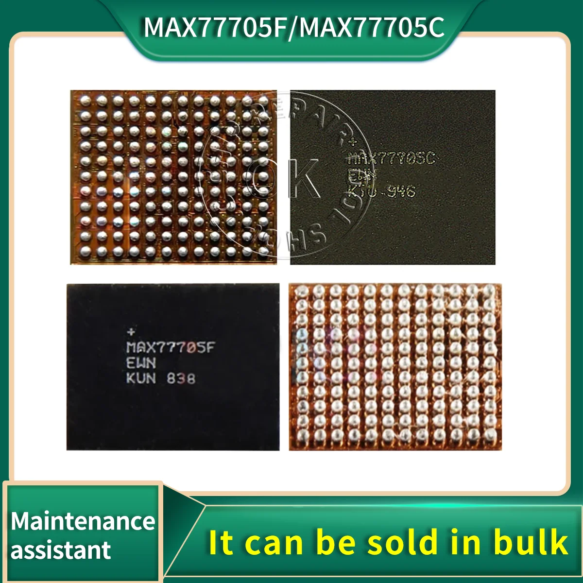 5PCS MAX77705C MAX77705F Power IC For Samsung S9 S9+ G960F G965F S10/S10+ Small Power management PM IC PMIC Chip