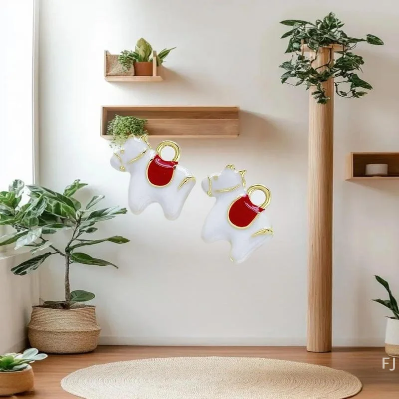 

[YU] 2 шт., сплав, эмаль, кулон в виде пони, подвески в виде лошади, ожерелье «сделай сам», браслет, серьги, аксессуары для изготовления ювелирных изделий ручной работы