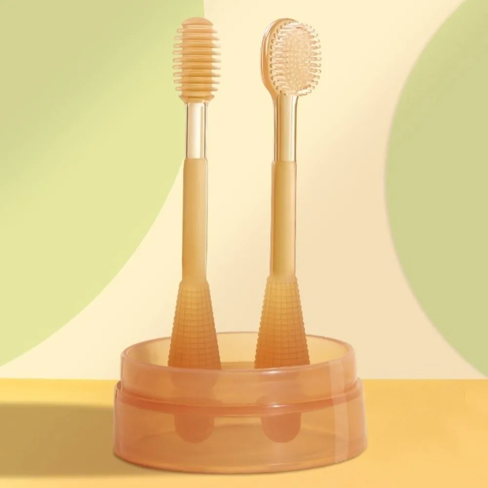 

Мягкая силиконовая зубная щетка для младенцев, гигиеническая щетка для языка, очиститель для полости рта, комплексный уход, уход за полостью рта для малышей, уход за полостью рта для младенцев