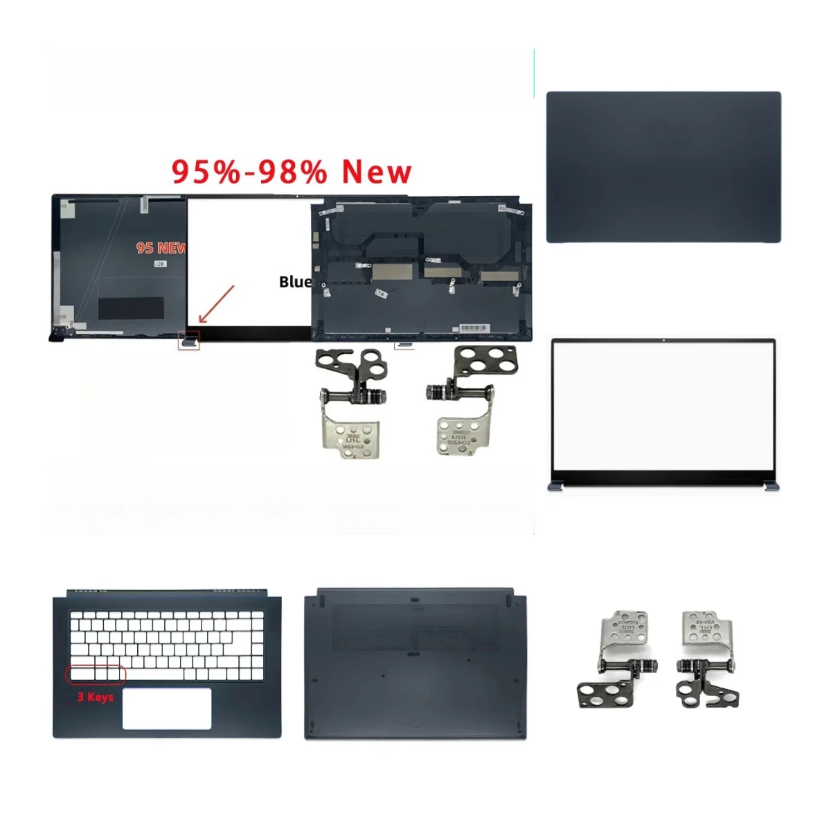 98New Suitable for Modern PS63 MS-16S1 16S3 S6 S7 S5 P15 laptop LCD screen top cover front panel palm support bottom shell hinge