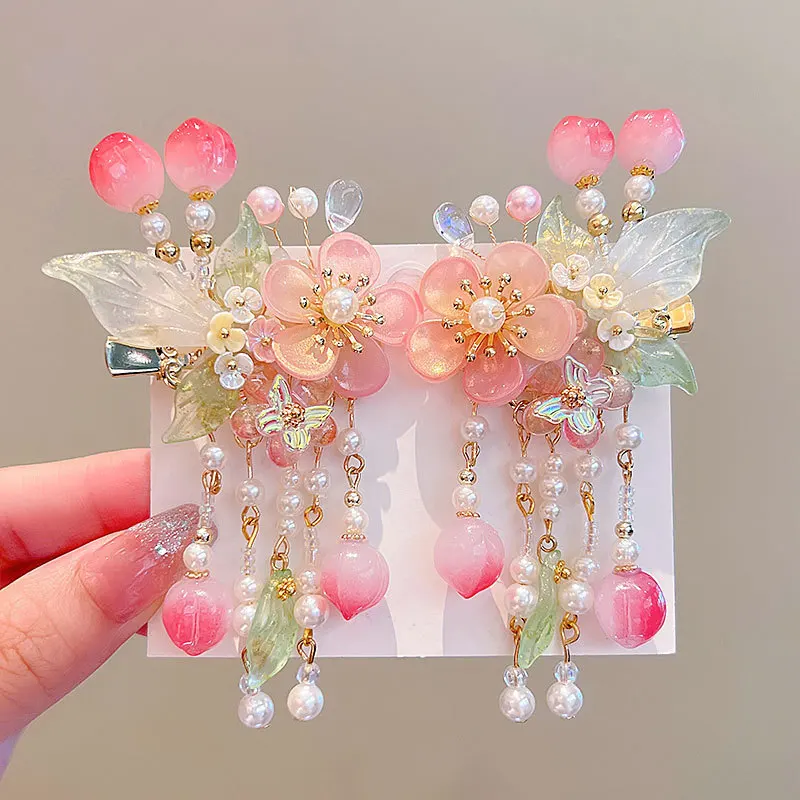 

Children's Accessories Hanfu Headwear Chinese Style Hair Accessories Girls' Hair Clips Accessories Pair Clips