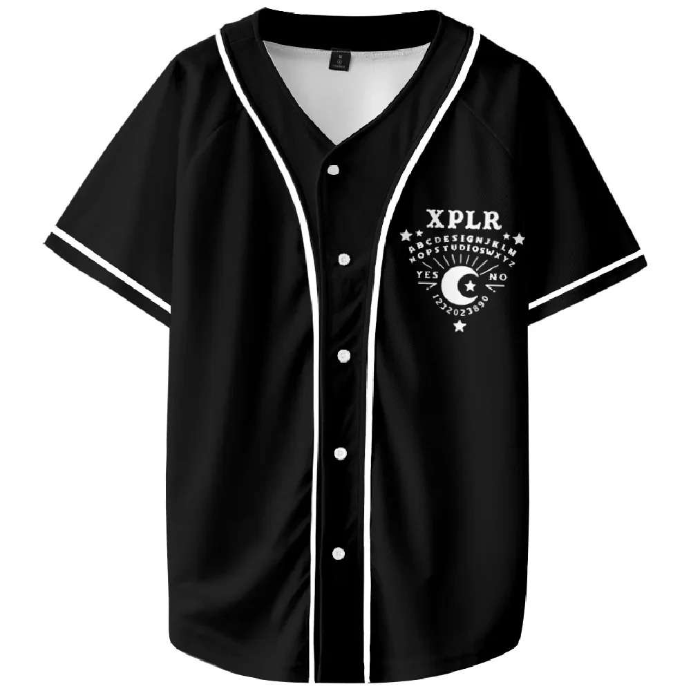 Sam and Colby XPLR Ouija Short Sleeve Baseball Jersey Number Outfit Men and Woman Short Sleeve Women Funny T Shirt