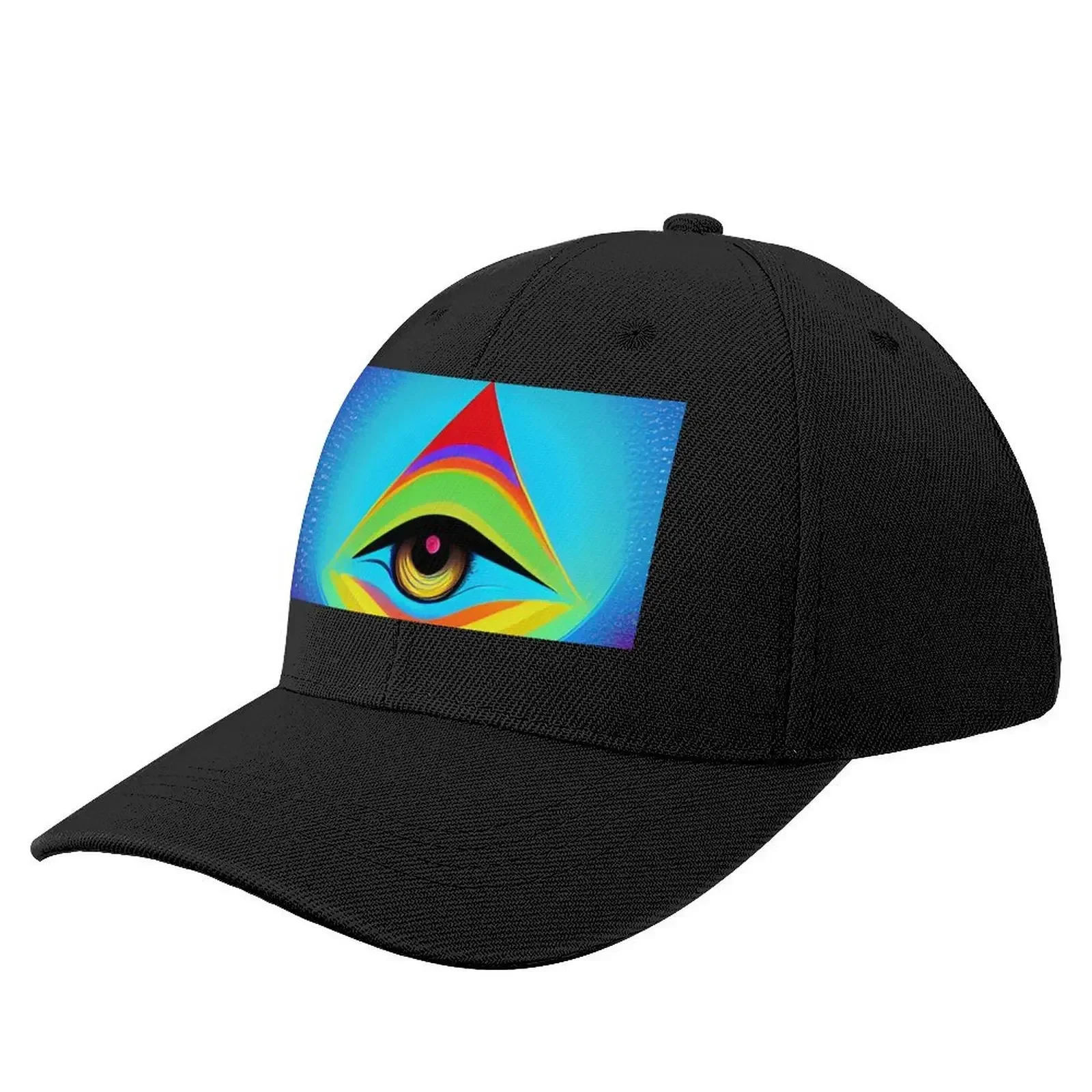 

All Seeing Eye Абстрактная векторная красочная бейсболка Шляпа дальнобойщика Кепка на заказ Мужская шляпа для солнца Роскошная женская кепка Женская и мужская