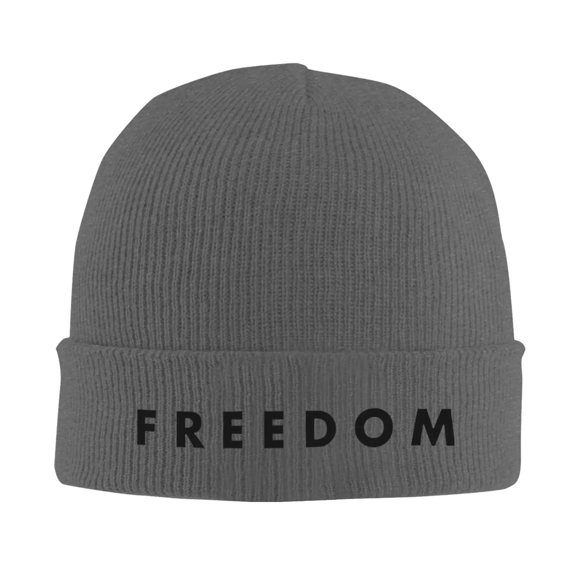 

Freedom Charlie Kirk Knitted Caps for Women Men Beanie Autumn Winter Hat Acrylic Warm Cap