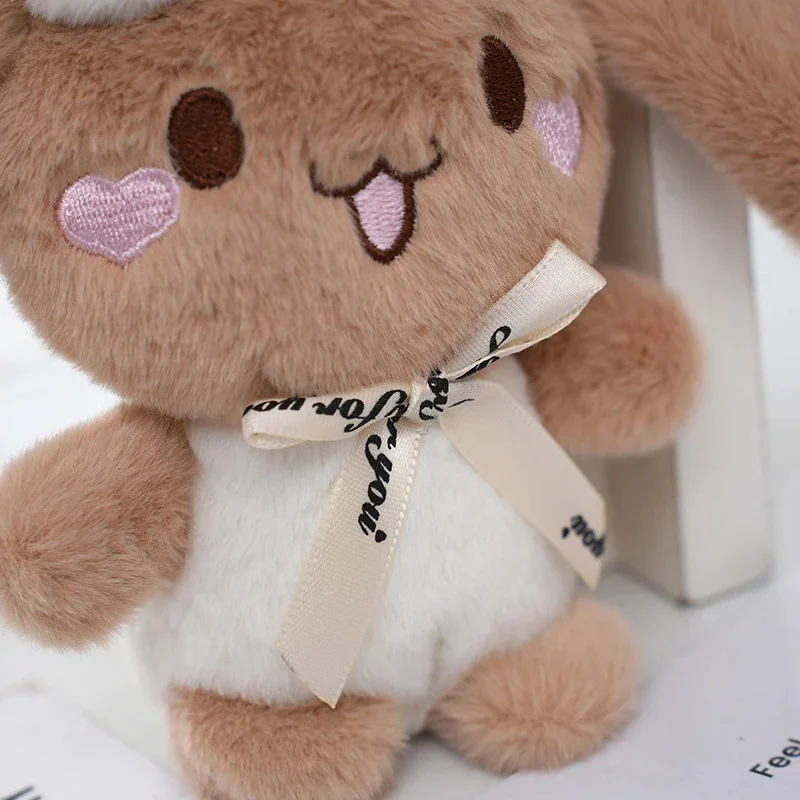 Kawaii Anime Sanrios Mocha Series Cinnamoroll Plush Toy Cartoon Creative Mocca Dog Plush Doll 12CM Pendant Keychains Gift