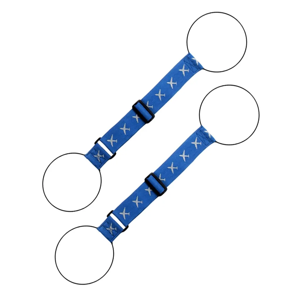 1/2 قطعة الأمتعة تنوعا حزام مطاط المحمولة قابل للتعديل الأمتعة موصل الأشرطة حقيبة سفر حزام ثابت