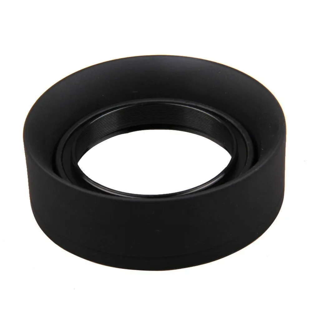 49 52 55 58 62 67 72 77 82mm 3-Stage 3 in1 Collapsible Rubber Foldable Lens Hood for canon nikon DSIR Lens camera