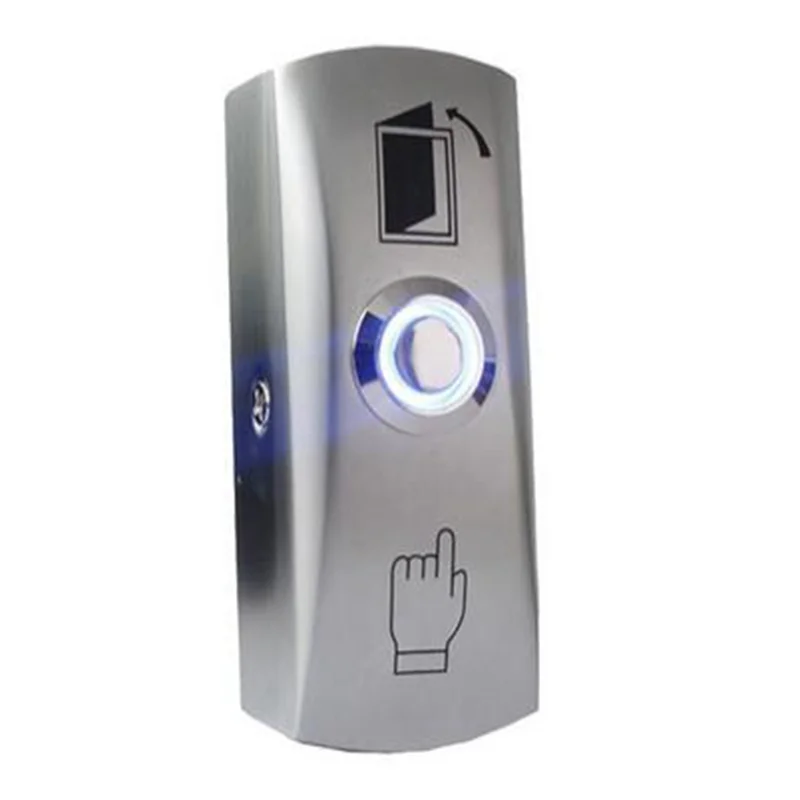 BNVN-Zinc Alloy LED Backlight Door Exit Release Push Button GATE DOOR Exit Button For Access Control System