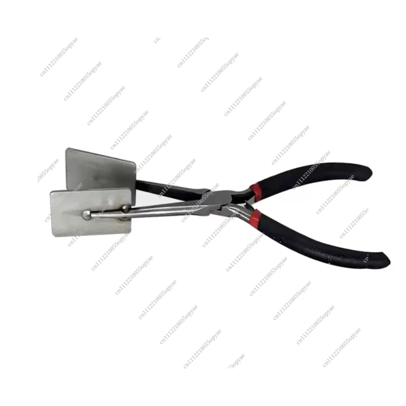 Leaf Vein Pliers Serrated Jaw for Glass Blowing Lampwork Bead Making Tool Flat Arc Wave Craft Pliers
