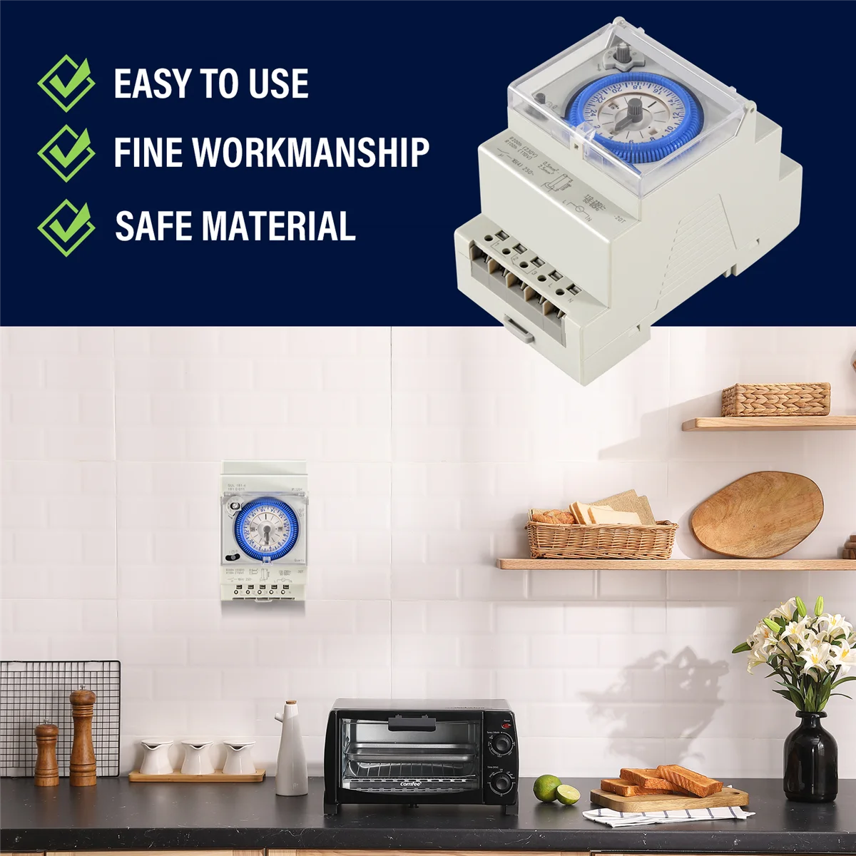 

L67A Pro Analog Mechanical Timer Switch 110V-220V 24 hours Daily Programmable 15min Setting Time Switch Relay SUL181D Hot