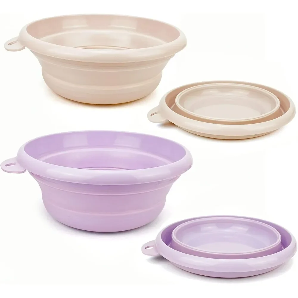 

Складной умывальник из 2 упаковок, экономия места для рыбалки, фруктов, кемпинга, пеших прогулок и дома, пластиковые и портативные раковины