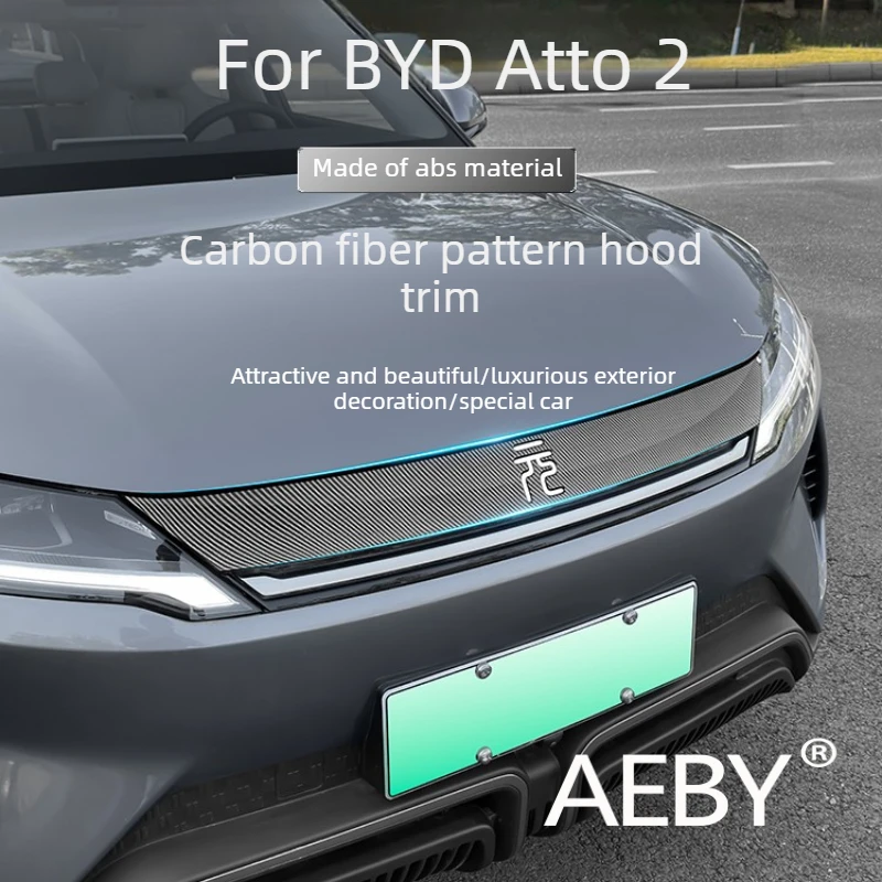 

AEBY For BYD Atto 2 2025 Front Grille Trim,Exterior Decoration & Protection Strip,Sporty Style Upgrade, Easy Install,auto parts