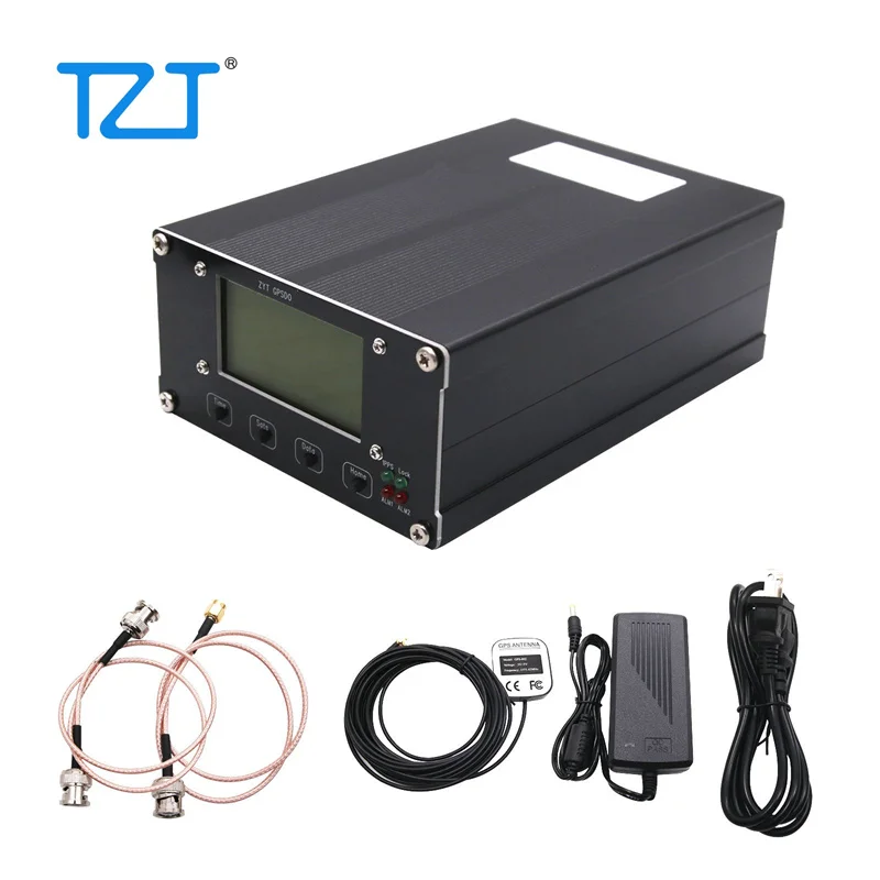 TZT GPSDO-1 + A Set GPSDO GPS Disciplined Clock 10MHZ 1PPS Square Sine Waves Blue Backlight For Trimble