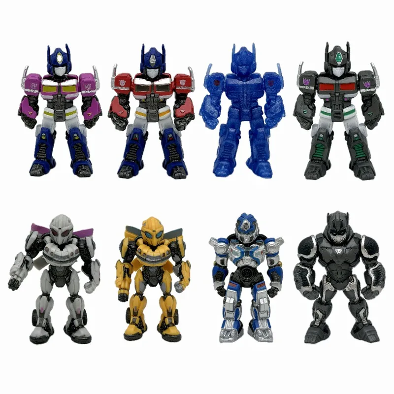 8-teilige Transformers-Figur mit drehbarem Armkopf Optimus Prime Movie Peripheriemodell Ornamente Geburtstagsgeschenk für Jungen