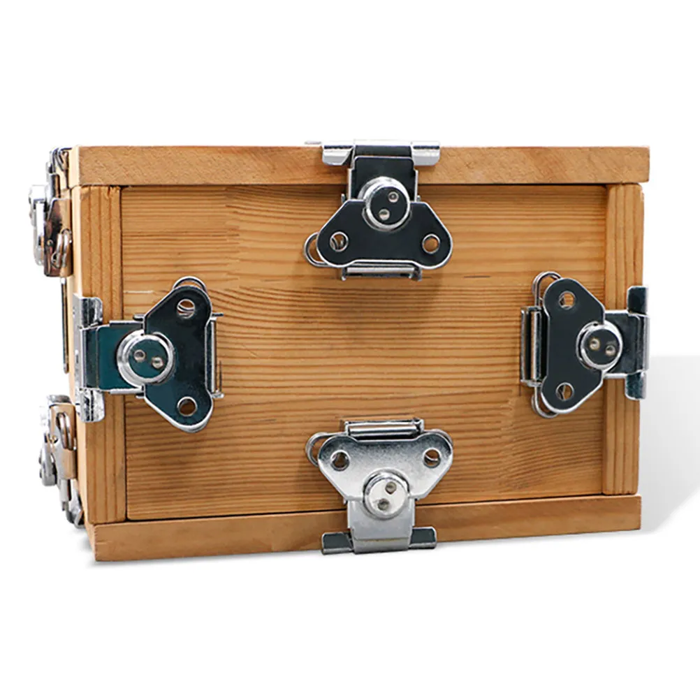 4pcs Rustproof Stainless Steel Butterfly Latches for Wooden Boxes – Smooth Surface, Easy Installation