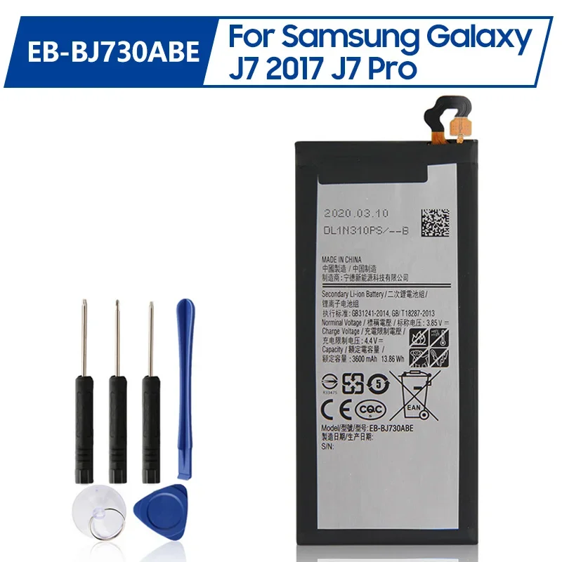 

Replacement Battery EB-BJ730ABE For Samsung Galaxy J7 Pro J730F J730G J730DS J730FM J730GM J730K J730G J7 2017 3600mAh