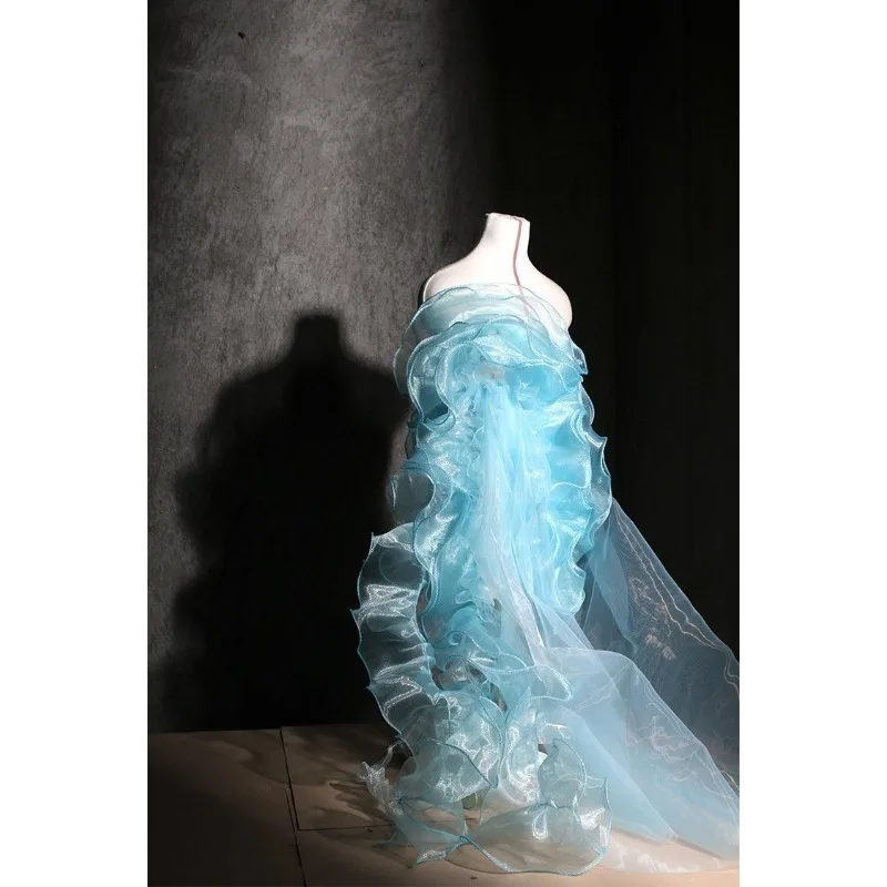 150CM Wide, New Soft and Skin Friendly Psychedelic Flowing Fabric, Luxurious Wedding Dress, Handmade Decorative Accessories