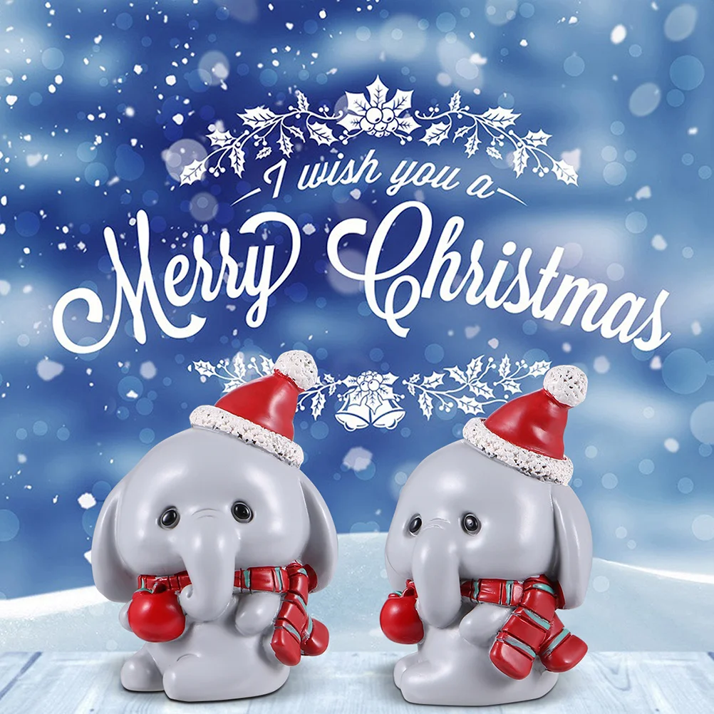 

Holiday Christmas Ornaments Decoration Resin Home Decorations Desktop Creative Mini