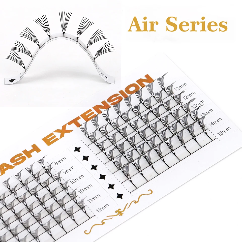 

Comic Spire Premium Mink Lashes Easy to graft Feather Shape Premade Fan Lashes Cashmere Individual Eyelash Extensions