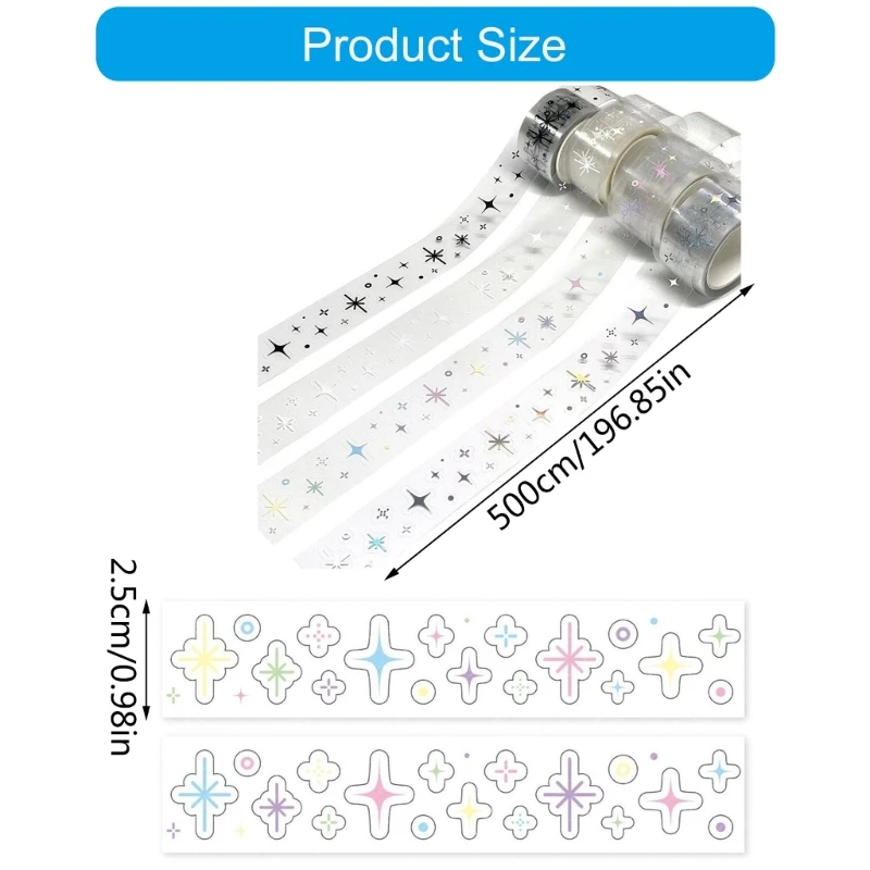 Самоклеящаяся лента ПЭТ декоративная лента в корейском стиле для ведения журнала