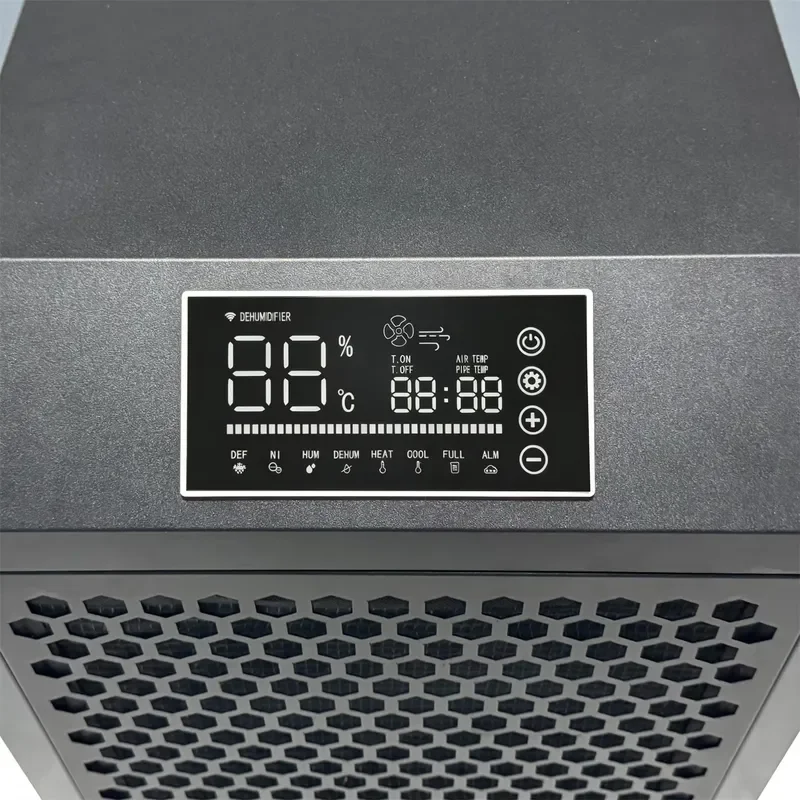 158L Day Portable Commercial Dehumidifier for Warehouse Basement Industrial Floor Dehumidifier with Wheels Heavy Duty