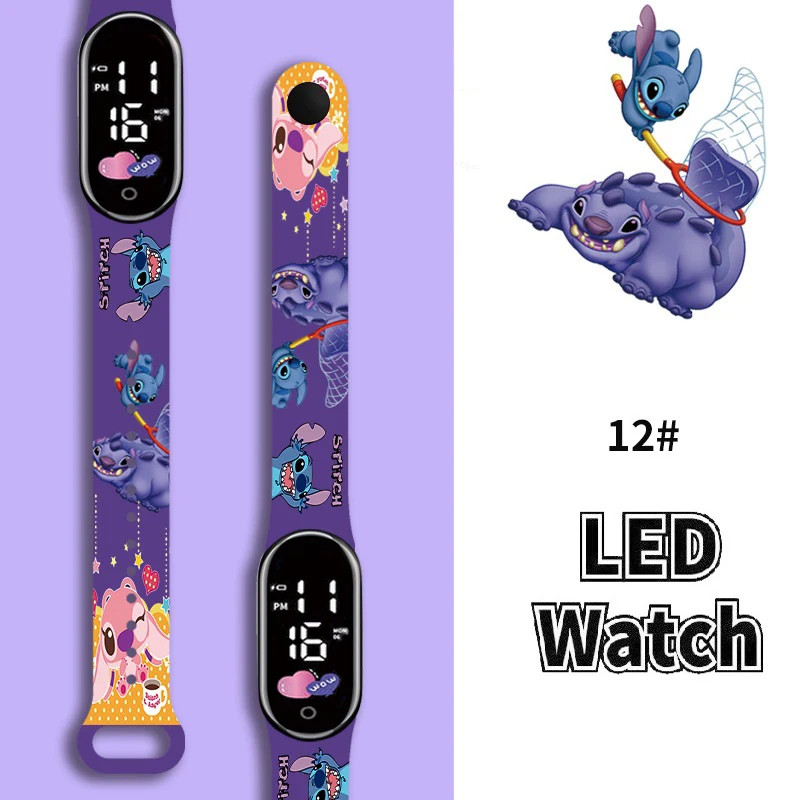 Детские часы с рисунком Диснея, модный браслет для девочек, светодиодные женские часы, детские электронные цифровые водонепроницаемые часы Детские часы с рисунком Диснея, модный браслет для девочек, светодиодные женские часы, детские электронные цифровые водонепроницаемые часы